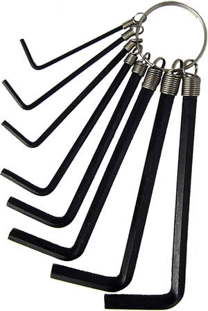 Hex Key Set Sae 8pce $2.55